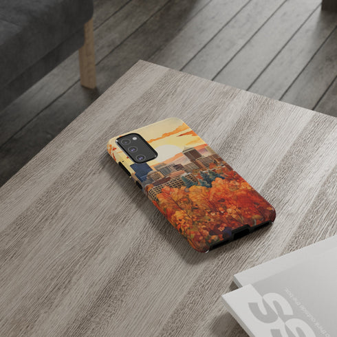 An Urban Autumn Overlook - Impact Resistant Phone Case
